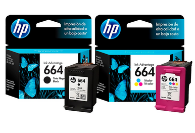 Cartucho HP  664  NEGRO